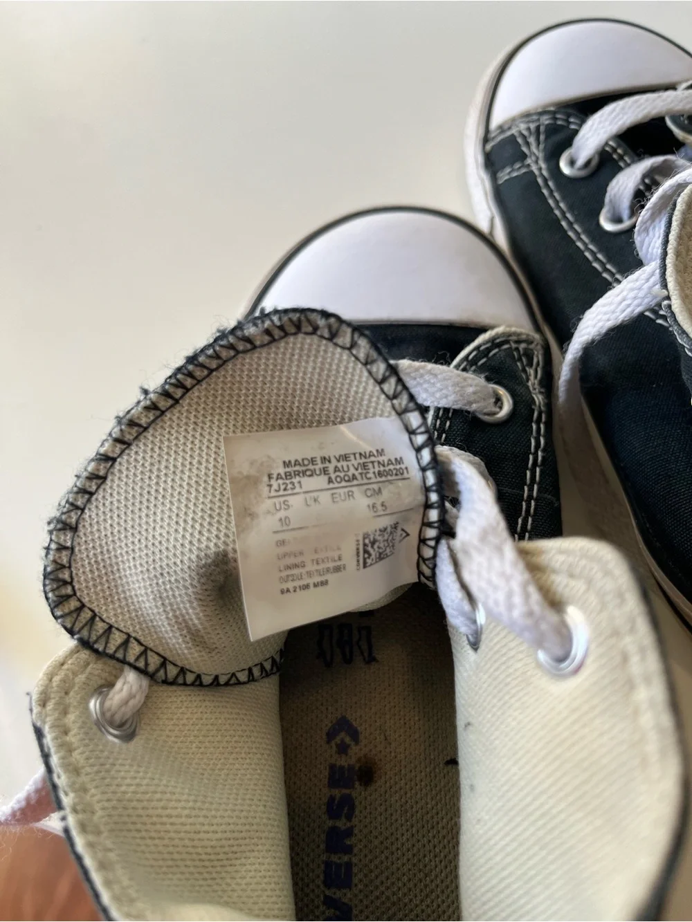 Converse Black and White Kids Chuck Taylor High Top Sneakers
